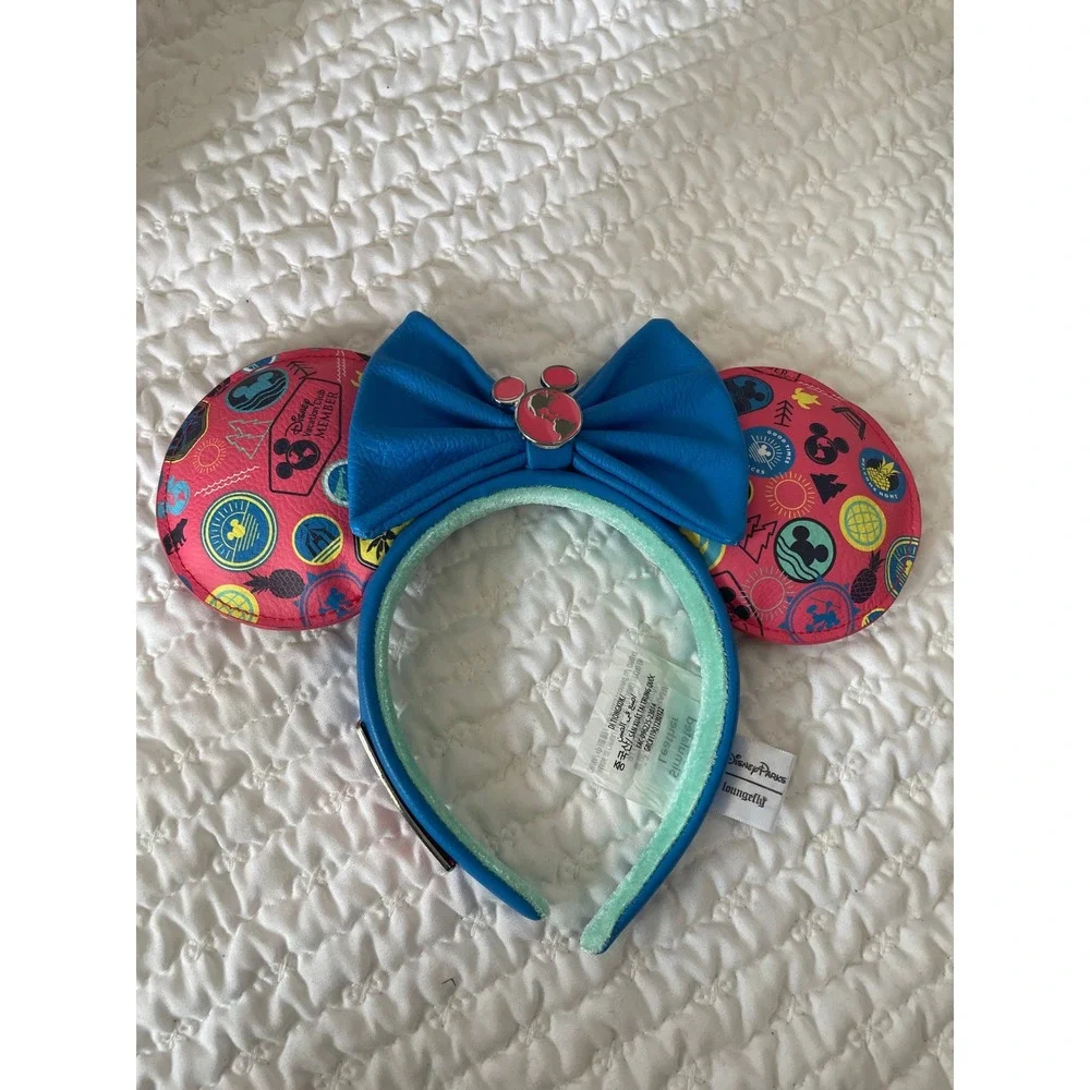 Disney Loungefly Minnie Mouse Ears Disney Vacation Club DVC Member Bow#511
